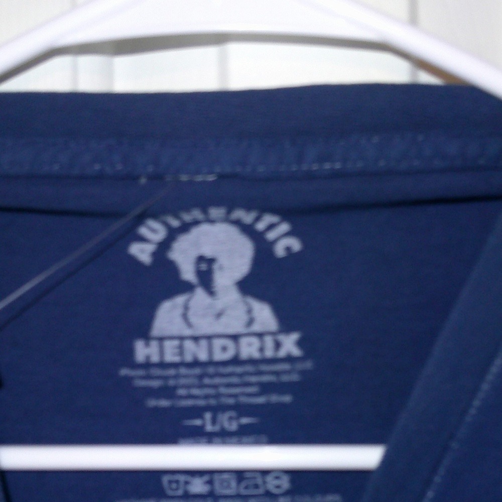Authentic Hendrix‎ Graphic T-Shirt Music Tee Band Logo Short Sleeve L - Picture 3 of 3